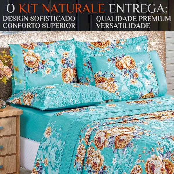 Imagem de Coxa Cama Casal Queen Size Naturale Estampada Dupla Face 200