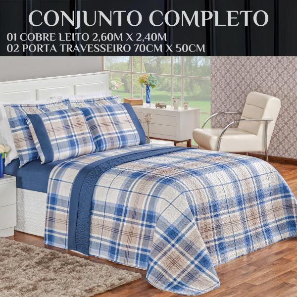 Imagem de Coxa Cama Casal Queen Size Naturale Estampada Dupla Face 200 Fio