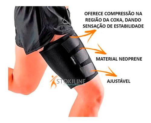 Imagem de Coxal Ajustável Elástico Alivio Dores Neoprene Tamanho Único