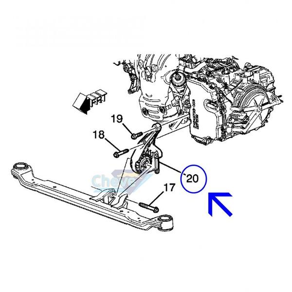 Imagem de Coxim Dianteiro do Motor - Cruze 1.8 16V 2012 a 2016 C/Câmbio Automático 13248493