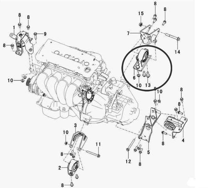 Imagem de Coxim do Cambio Traseiro Lifan X60 1.8 16V Vvt de 2013 À 2020