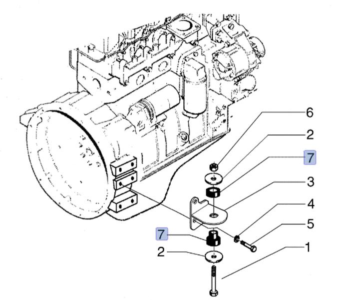 Imagem de Coxim Do Motor 117846a1 Retroescavadeira Lb110