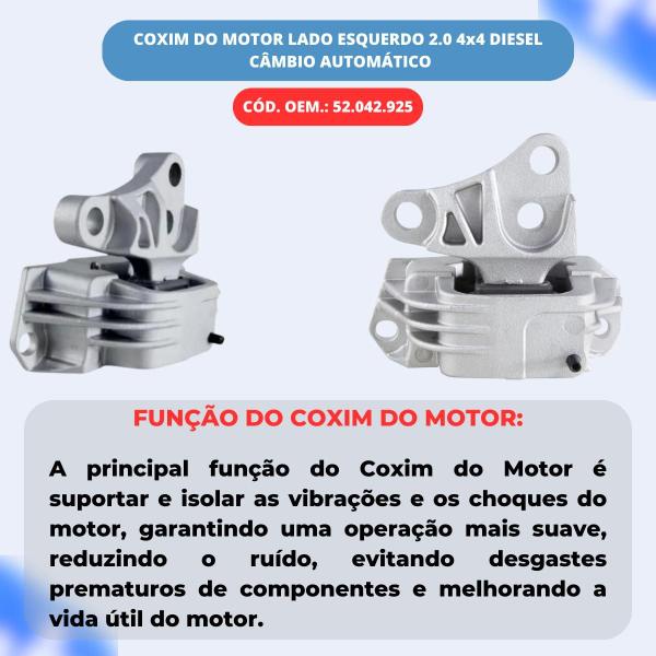 Imagem de Coxim Suporte Motor Esquerdo Jeep Renegade 2.0 4x4 Diesel