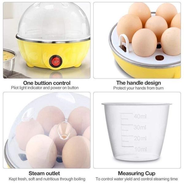 Imagem de Cozedor De Ovos Egg Cooker Cozinha Ovo Elétrico Prático Multi Função