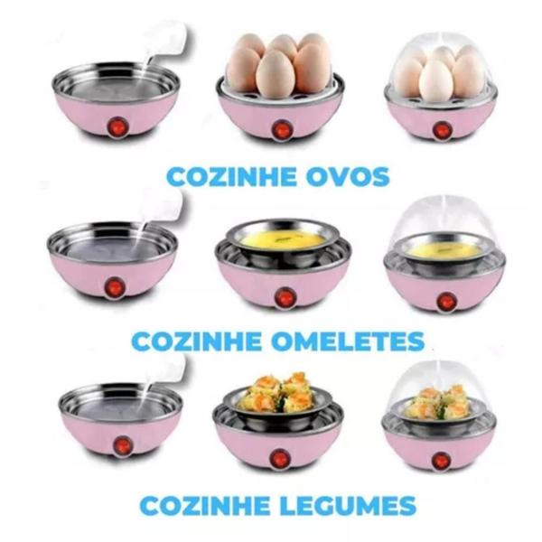 Imagem de Cozedor De Ovos Elétrico Portátil Cozinha À Vapor