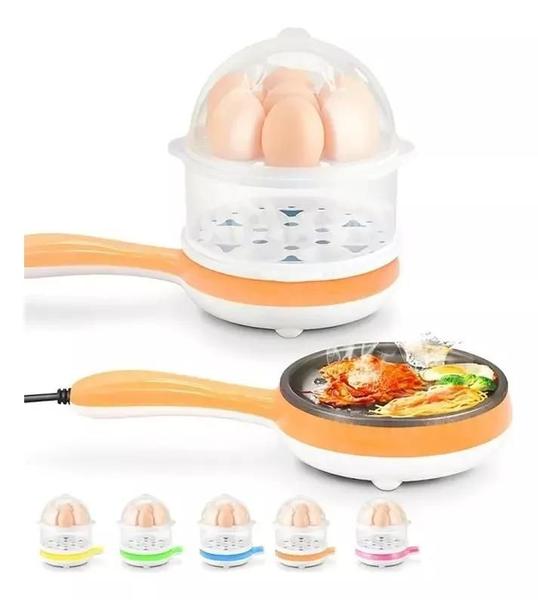 Cozedor De Ovos Portátil Elétrico Vapor Cozinha 2 Andares - COZEDOR 14 OVOS Imagem de Cozedor De Ovos Portátil Elétrico Vapor Cozinha 2 Andares