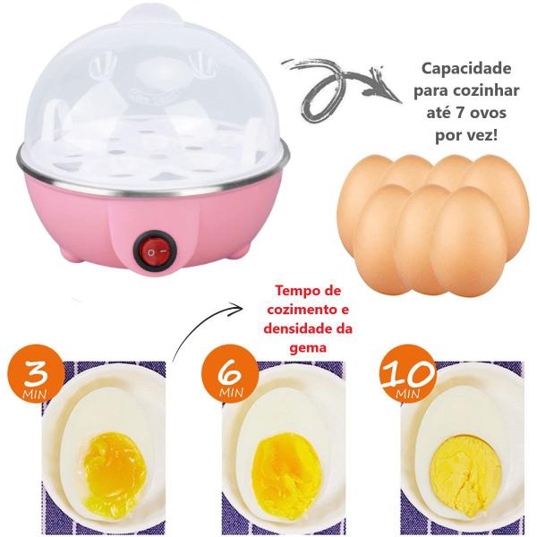 Imagem de Cozedor Ovos Elétrico Vapor Máquina Cozinhar Assar Alimentos