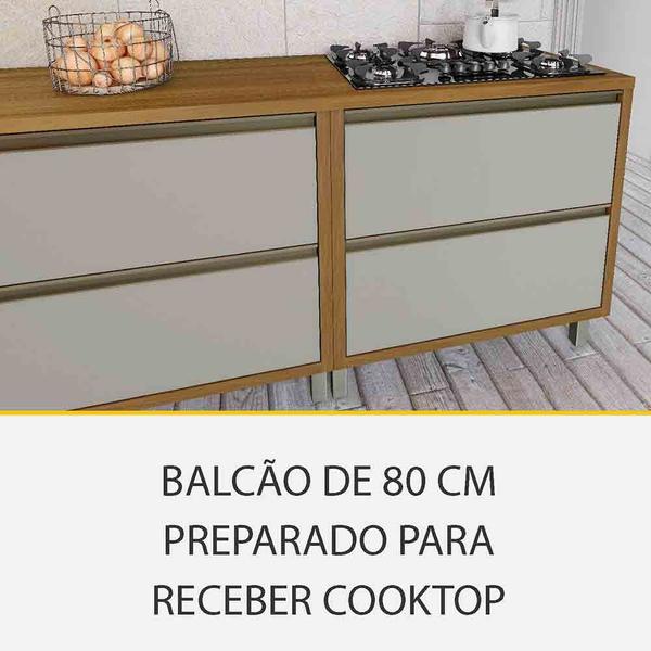 Imagem de Cozinha 06 Pçs Ripado Nesher Baronesa Gourmet 100 MDF