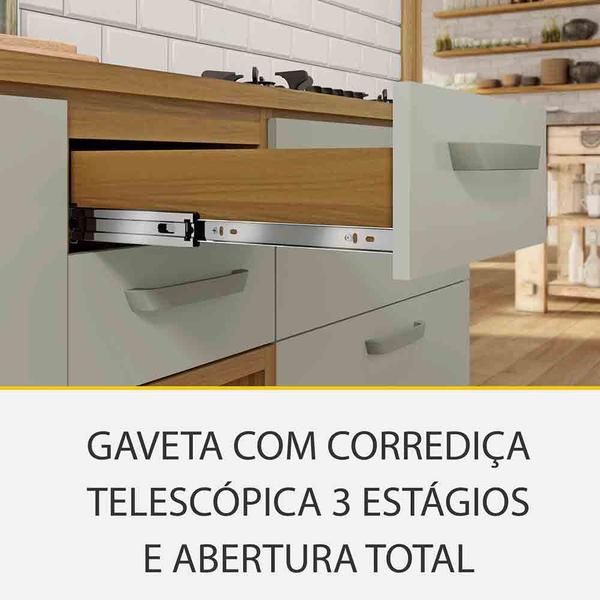 Cozinha 06 Pçs Ripado Nesher Princesa Gourmet 100 MDF Imagem de Cozinha 06 Pçs Ripado Nesher Princesa Gourmet 100 MDF