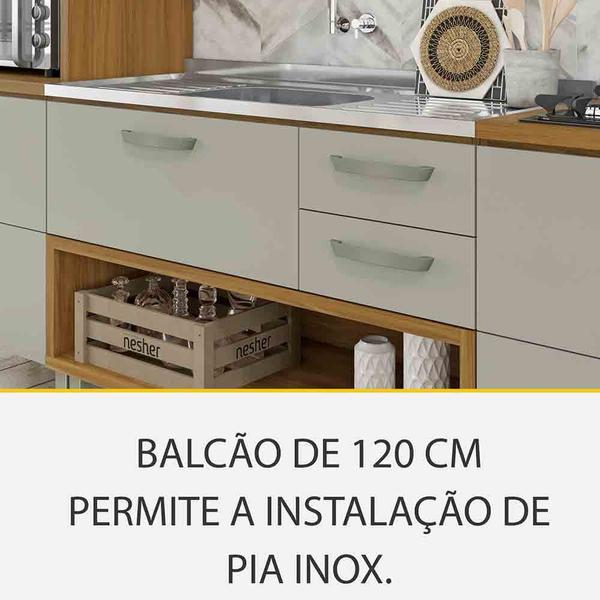 Imagem de Cozinha 06 Pçs Ripado Nesher Princesa Gourmet 100 MDF