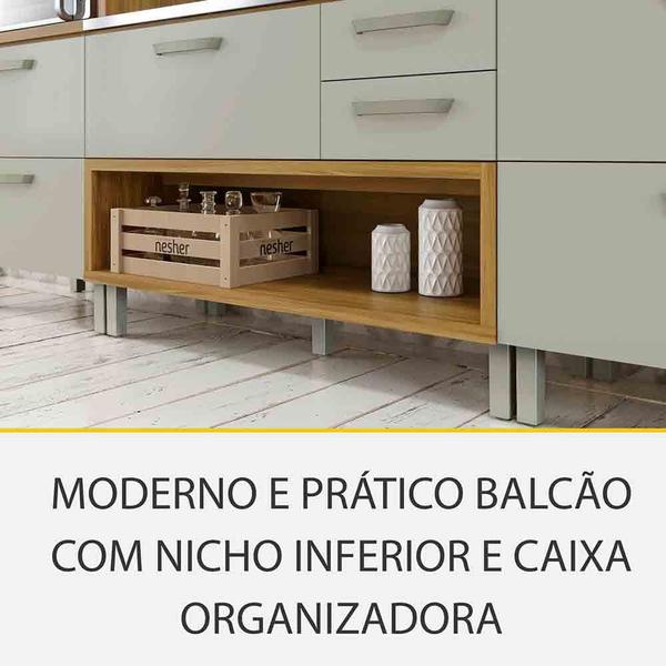 Cozinha 06 Pçs Ripado Nesher Princesa Gourmet 100 MDF Imagem de Cozinha 06 Pçs Ripado Nesher Princesa Gourmet 100 MDF