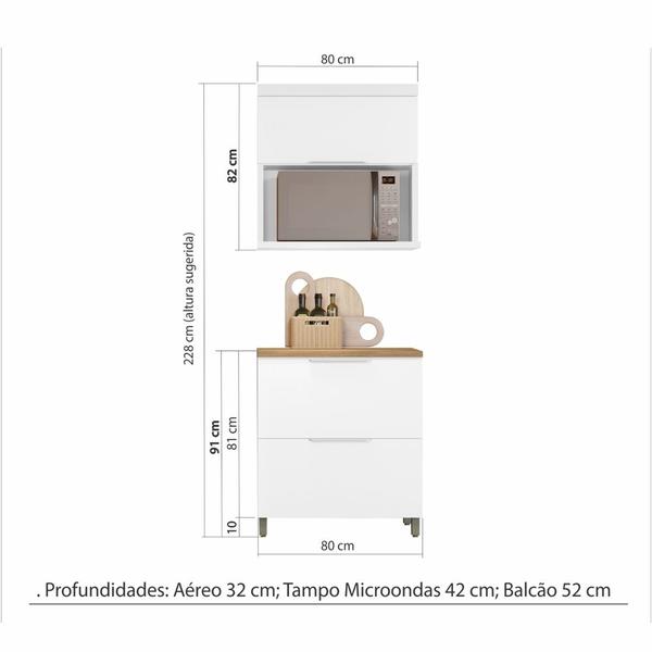 Imagem de Cozinha 2 Peças 100% MDF Marquesa