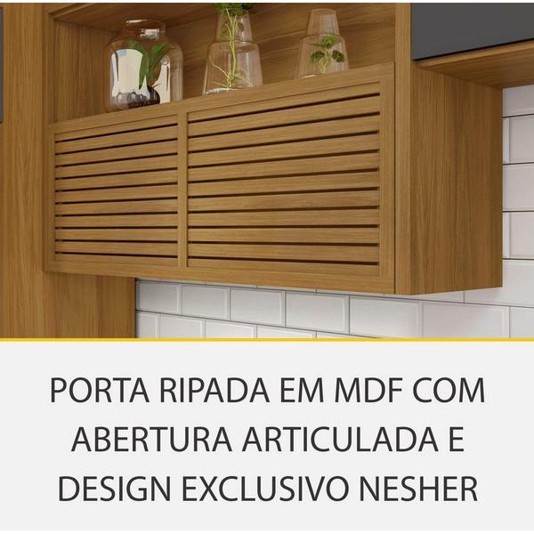 Imagem de Cozinha 3 Peças Ripado Princesa 100 MDF Nesher