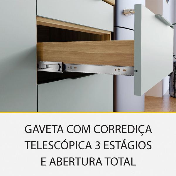 Imagem de Cozinha 5 Peças 5 Portas 6 Gavetas Ripado Marquesa 100 MDF