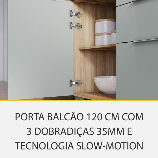 Imagem de Cozinha 5 Peças 5 Portas 6 Gavetas Ripado Marquesa 100 MDF