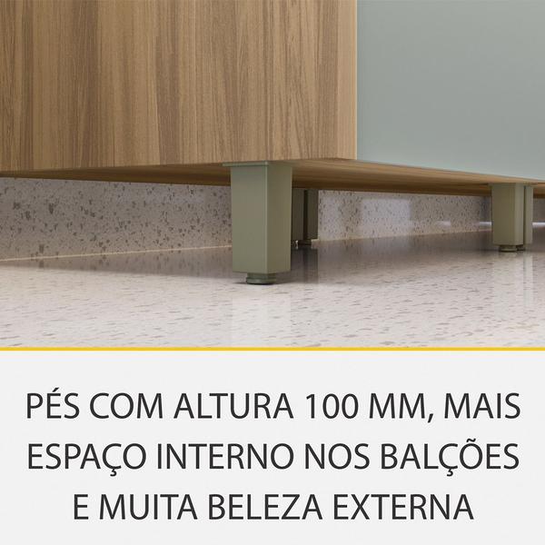 Imagem de Cozinha 5 Peças 8 Portas 7 Gavetas Ripado Rainha 100 MDF