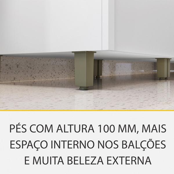 Imagem de Cozinha 5 Peças 8 Portas 7 Gavetas Ripado Rainha 100 MDF