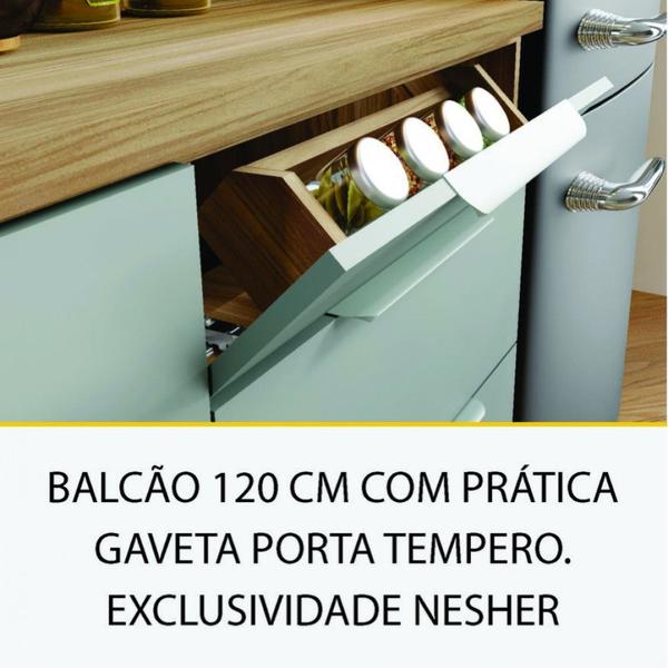 Cozinha 5 Peças Nesher Marquesa Gourmet Ripado 100 Mdf Imagem de Cozinha 5 Peças Nesher Marquesa Gourmet Ripado 100 Mdf