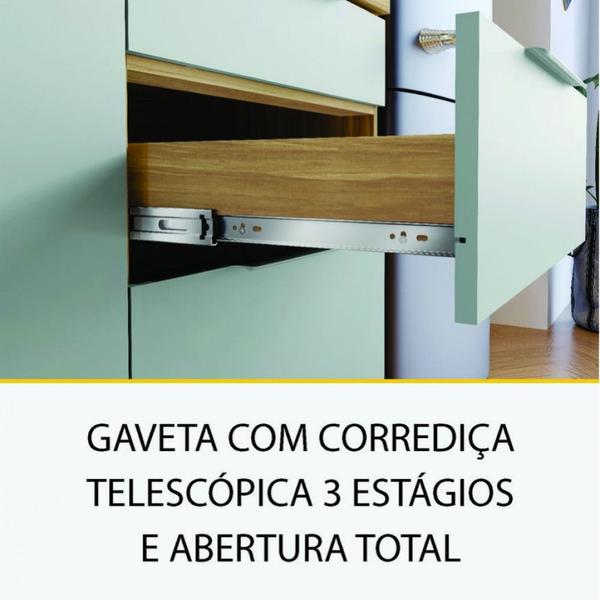 Cozinha 5 Peças Nesher Marquesa Gourmet Ripado 100 Mdf Imagem de Cozinha 5 Peças Nesher Marquesa Gourmet Ripado 100 Mdf