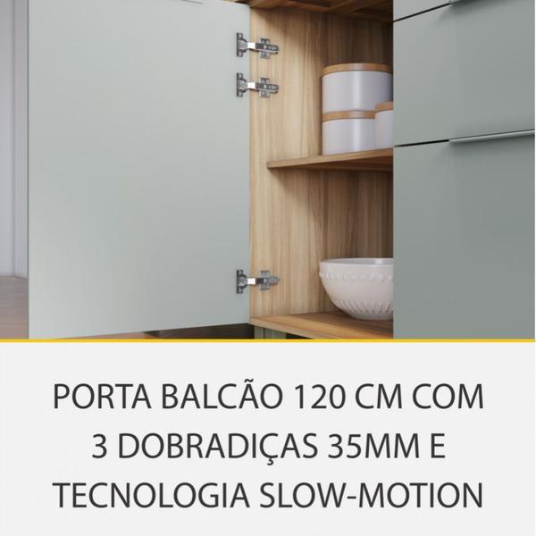 Cozinha 5 Peças Nesher Marquesa Gourmet Ripado 100 Mdf Imagem de Cozinha 5 Peças Nesher Marquesa Gourmet Ripado 100 Mdf