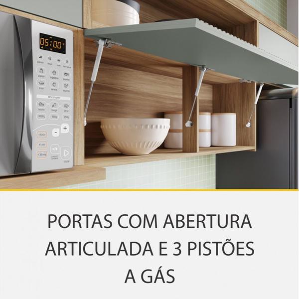 Cozinha 5 Peças Nesher Marquesa Gourmet Ripado 100 Mdf Imagem de Cozinha 5 Peças Nesher Marquesa Gourmet Ripado 100 Mdf