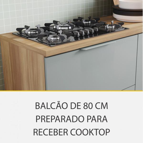 Imagem de Cozinha 5 Peças Ripado Nesher Marquesa 100 Mdf