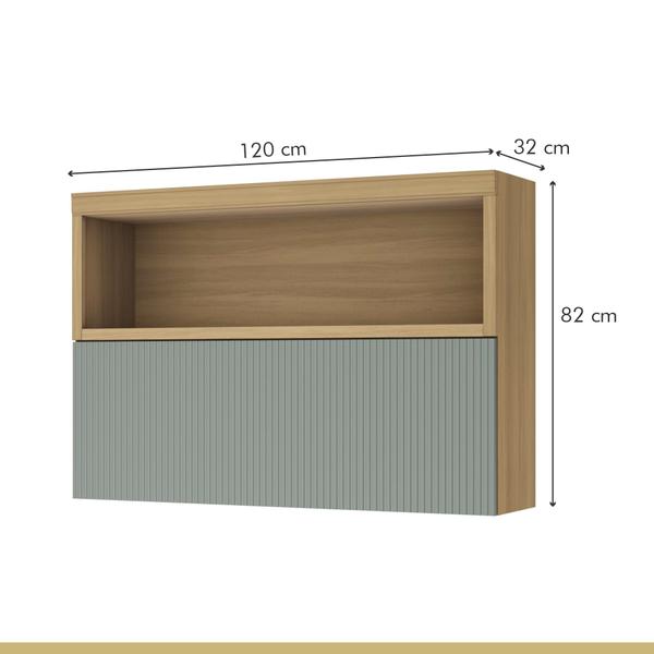 Imagem de Cozinha 6 Peças 5 Portas 5 Gavetas Com Armário Aéreo  100% Mdf Marquesa