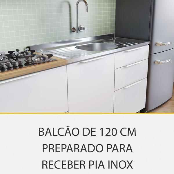 Imagem de Cozinha 7 Peças Marquesa 7 Portas 7 Gavetas 350cm MDF Nesher