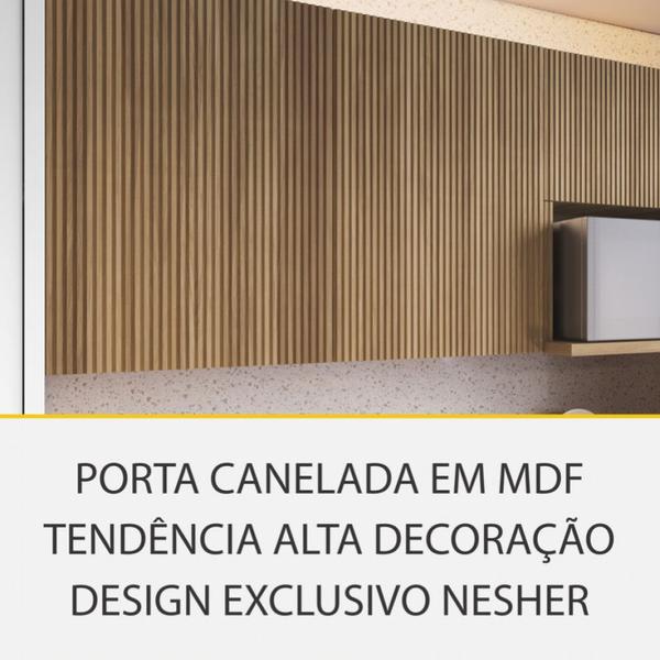 Imagem de Cozinha 7 Peças Rainha Ripado 100 Mdf - Nesher 