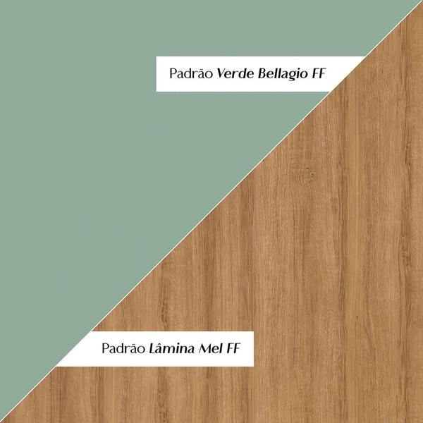 Imagem de Cozinha 7 Peças Talharim 15 Portas 3 Gavetas Adega Dobradiça com Amortecimento Politorno