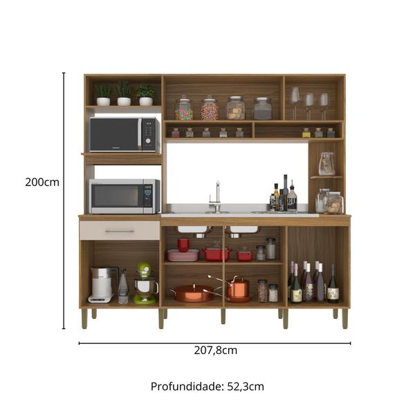 Imagem de Cozinha 7 portas e 1 gaveta co1516 decibal