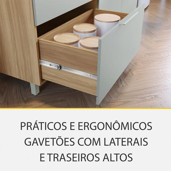 Cozinha 8 Peças 8 Portas 12 Gavetas Forno Micro Ondas Ilha Ripado Rainha 100 MDF - Nesher Imagem de Cozinha 8 Peças 8 Portas 12 Gavetas Forno Micro Ondas Ilha Ripado Rainha 100 MDF