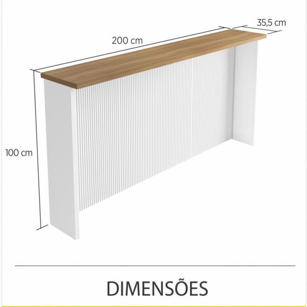 Imagem de Cozinha 8 Peças Nesher Rainha Gourmet Ripado 100 Mdf