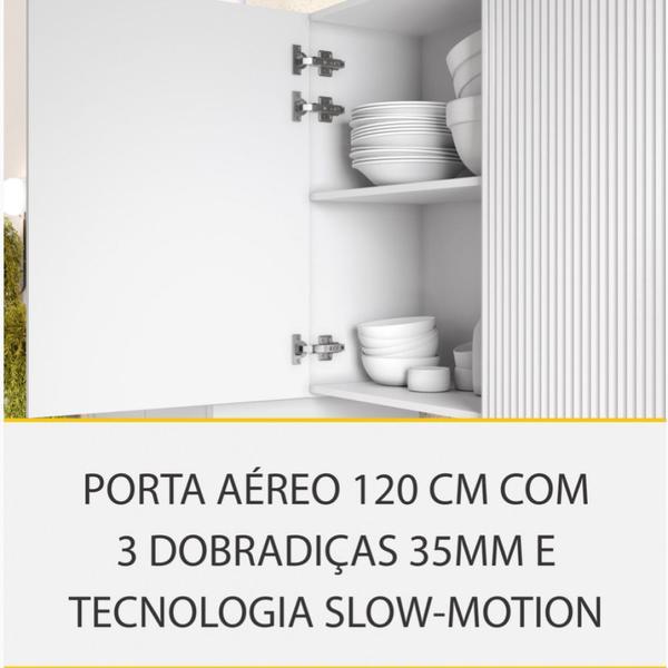 Imagem de Cozinha 8 Peças Nesher Rainha Gourmet Ripado 100 Mdf