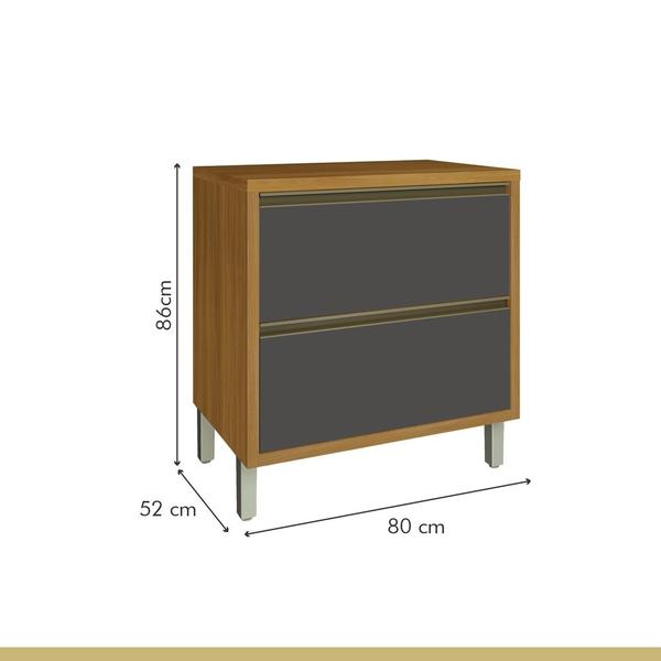 Imagem de Cozinha 9 Peças Ângulo Torre Quente 100% MDF Baronesa Nesher