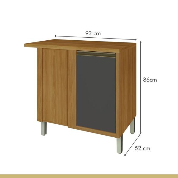 Imagem de Cozinha 9 Peças Ângulo Torre Quente 100% MDF Baronesa Nesher