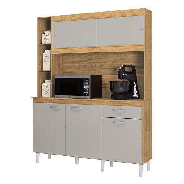 Imagem de Cozinha Ambiente Kit Duda 140 cm Damasco Off White  Poquema