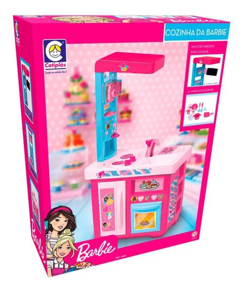 Imagem de Cozinha Barbie Completa Pia Sai Água, Geladeira Cotiplás