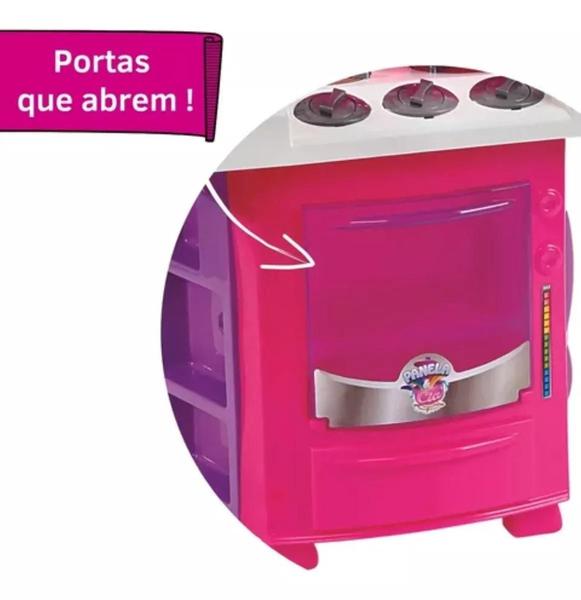 Imagem de Cozinha Brinquedo Infantil Criança Menina Fogão Forno Pia Sai Água