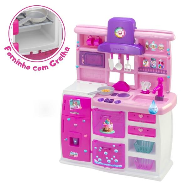 Cozinha Brinquedo Infantil Master Magic Acessorios Forno Geladeira