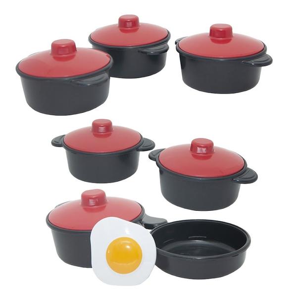 Imagem de Cozinha Brinquedo Vermelho Mercado Jogo Panela Air Fryer 50p