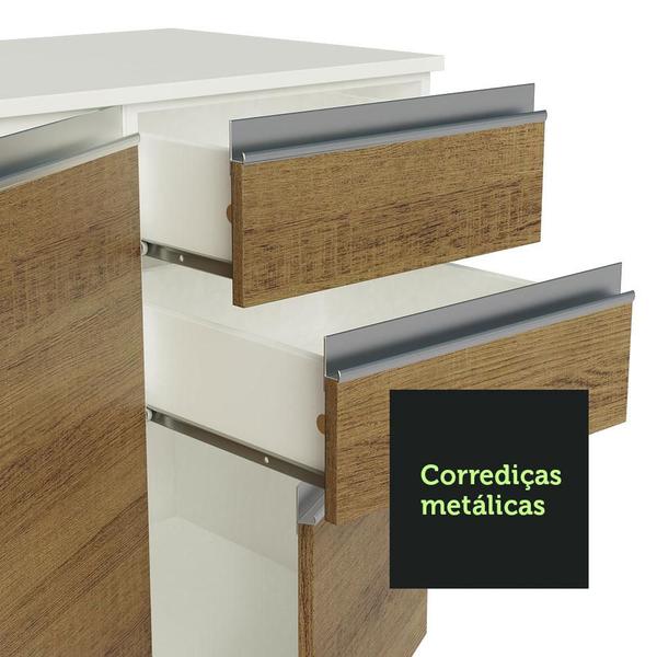 Imagem de Cozinha Compacta 100% MDF Madesa Smart 120 cm Com Balcão e Tampo