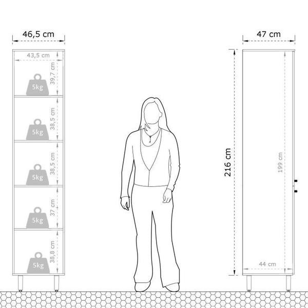 Imagem de Cozinha Compacta 12 Peças 10 Portas 8 Gavetas Evolution Plus Tannat/Branco