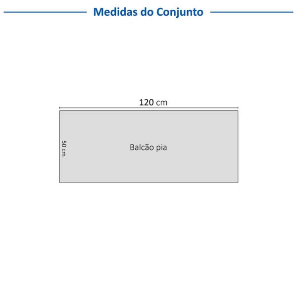 Imagem de Cozinha Compacta 2 Peças 1 Aéreo 1 Balcão Soho Cabecasa Madeiramadeira