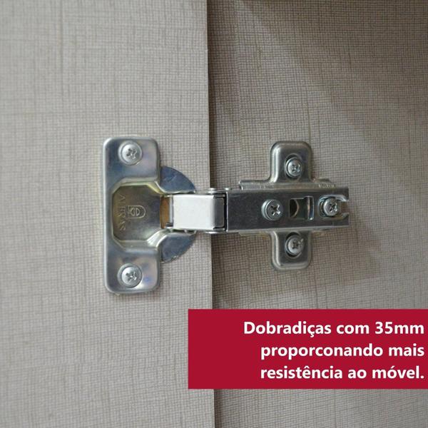 Imagem de Cozinha Compacta 2 Peças 100% Mdf com Tampo Connect Duna/Cristal II