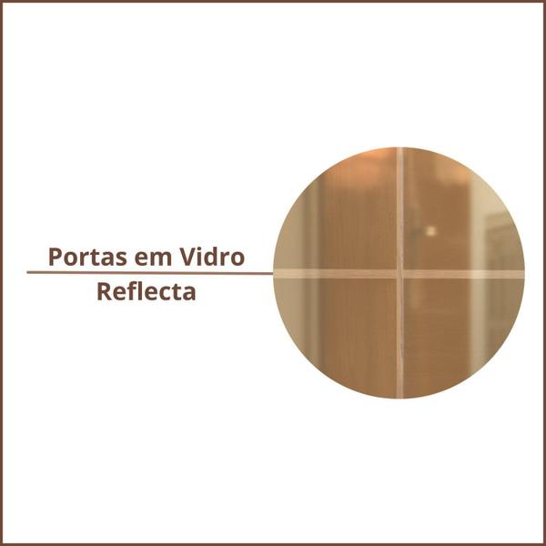 Imagem de Cozinha Compacta 2 Peças 3 Portas com Vidro Reflecta Viena