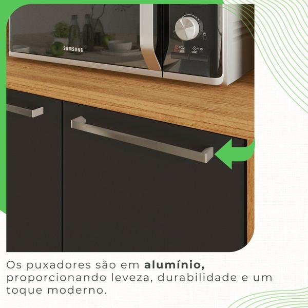 Imagem de Cozinha Compacta 4 Peças 10 Portas 2 Gavetas Paris