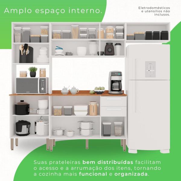 Imagem de Cozinha Compacta 4 Peças 9 Portas 2 Gavetas Bella