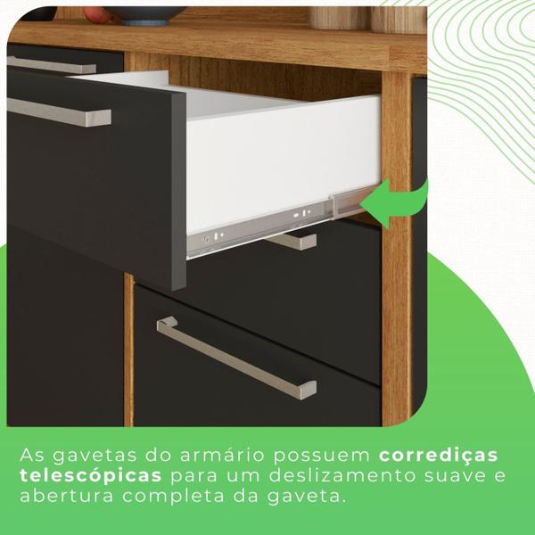 Imagem de Cozinha Compacta 4 Peças 9 Portas 2 Gavetas Paris