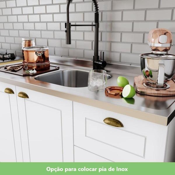 Imagem de Cozinha Compacta 4 Peças C/ Aéreo 3 Portas Branco